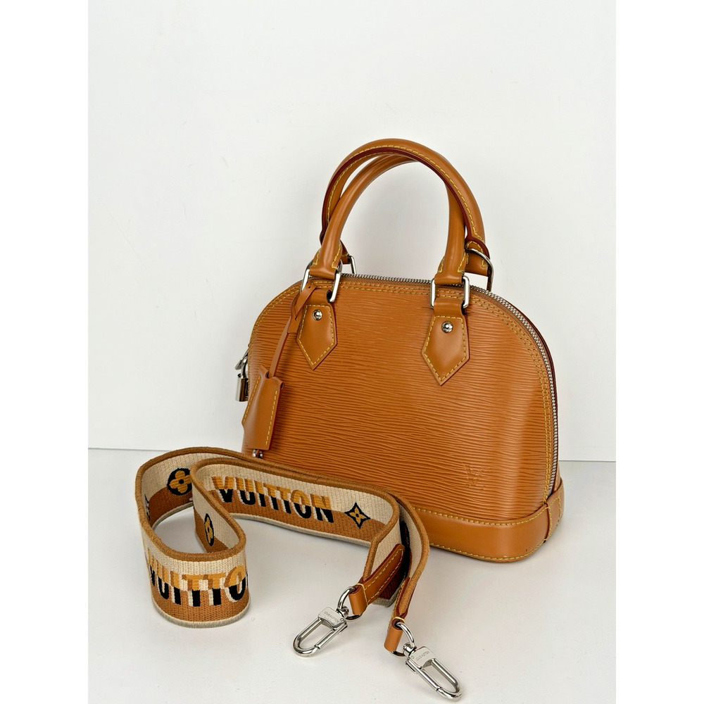 Louis Vuitton Alma BB Honey Gold Epi Leather Shoulder Bag (NFC) C-7